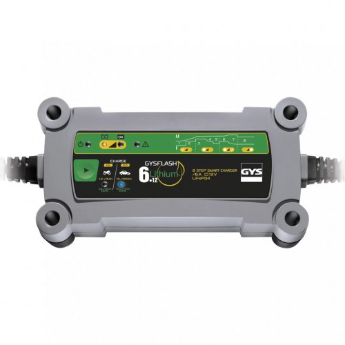 Зарядное устройство GYS Gysflash 6.12 Lithium (12 В, 90 Вт, 6 А, 0,77 кг)