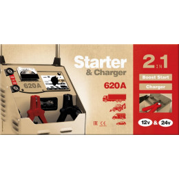 Пуско-зарядное устройство GYS NEOSTART 620 (12/24 В, 3100 Вт, 620/60 А, 24 кг)