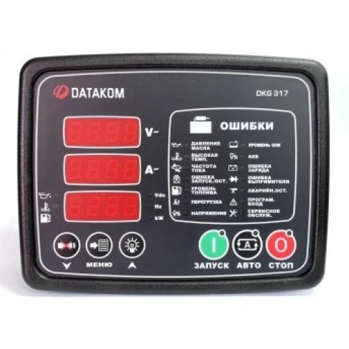 Ручной и удаленный запуск генератора Datakom DKG-317 MPU