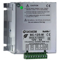 Зарядное устройство Datakom BC-125-M (12В, 5А, 220-240В)