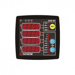Анализатор сети Datakom DKM-405 96х96 мм, THD, 1-вход, 1-выход, AC