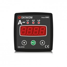 Щитовой измерительный прибор Datakom DA-0103 амперметр, 3-фазный, 72х72