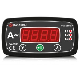 Щитовой измерительный прибор Datakom DA-0103 амперметр, 3-фазный, 96х48