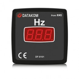Щитовой измерительный прибор Datakom DF-0101 частотомер, 1-фазный, 96x96