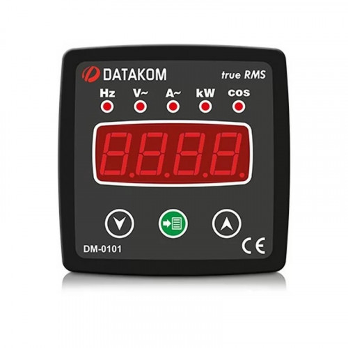 Щитовой измерительный прибор Datakom DM-0101 мультиметр, 1-фазный, 72х72