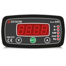 Щитовой измерительный прибор Datakom DM-0101 мультиметр, 1-фазный, 96х48