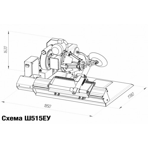 Стенд шиномонтажный ЧЗАО Ш515ЕУ для колес грузовых автомобилей, с/х и спецтехники