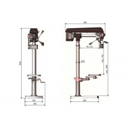 Станок радиально-сверлильный OPTIMUM OPTIdrill RB8S