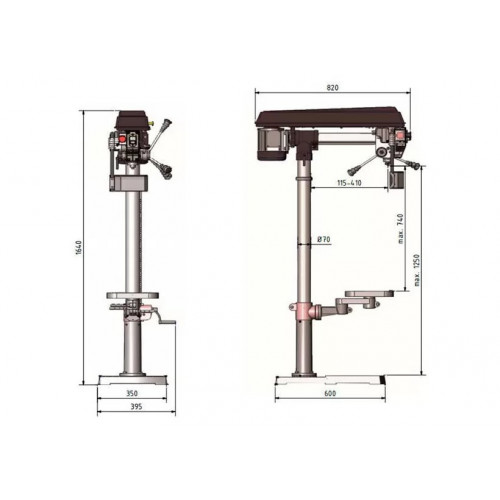 Станок радиально-сверлильный OPTIMUM OPTIdrill RB8S