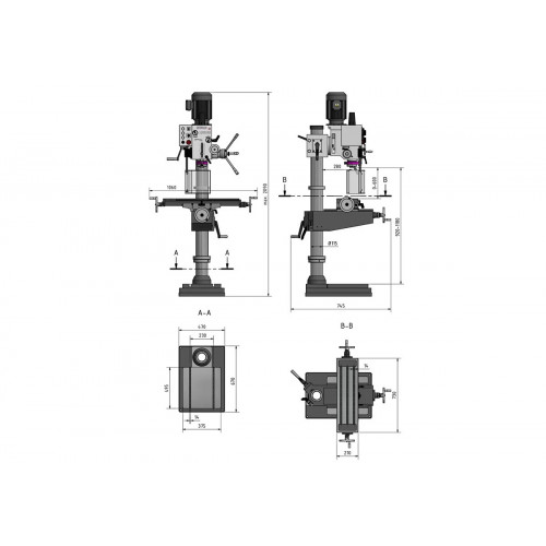 Вертикально-сверлильный станок Optimum OPTIdrill DH 40CT
