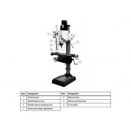 Вертикально-сверлильный станок Optimum OPTIdrill DH 40CT