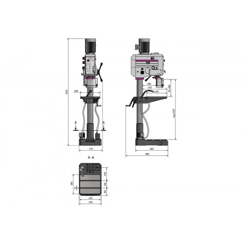 Вертикально-сверлильный станок Optimum OPTIdrill DH 35G