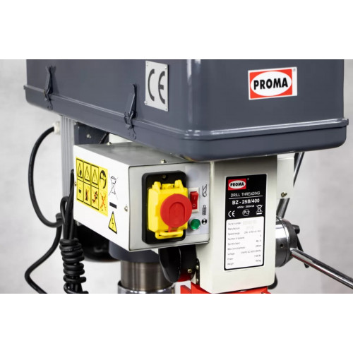Промышленный сверлильный станок PROMA BZ-25B/400 с функцией резьбонарезания