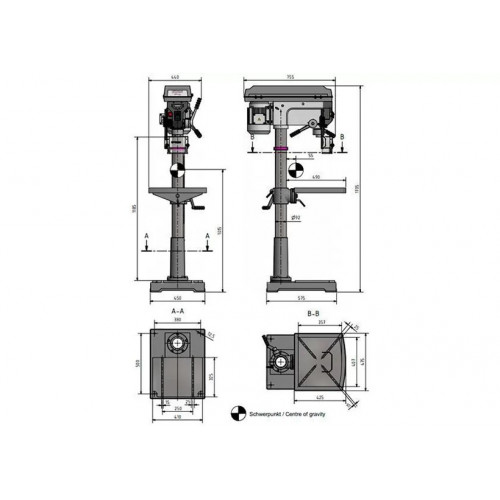 Вертикально-сверлильный станок Optimum OPTIdrill D 33Pro