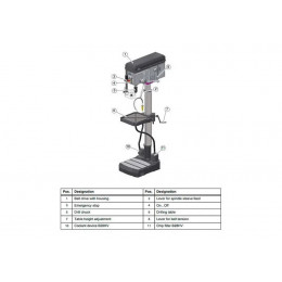Вертикально-сверлильный станок Optimum OPTIdrill B 28HV (220В)