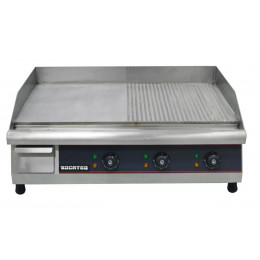 Жарочная поверхность электрическая ребристая/плоская Kocateq GH760A с 2 зонами нагрева