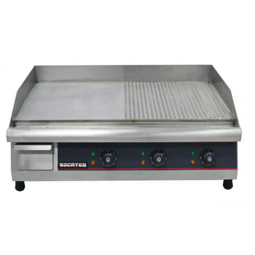 Жарочная поверхность электрическая ребристая/плоская Kocateq GH760A с 2 зонами нагрева