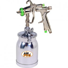 Краскопульт пневматический AIRPRO AM6008HVLPPLUS-1,6 сопло 1,6 мм, нижний бачок 1,0 л