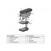Настольный вертикально-сверлильный станок Optimum OPTIdrill B 24H (220В)