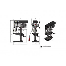 Настольный вертикально-сверлильный станок Optimum OPTIdrill B 24H (220В)