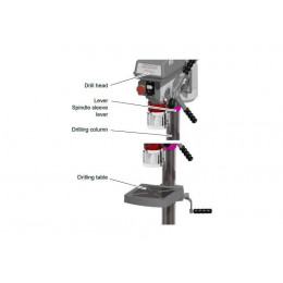 Настольный вертикально-сверлильный станок Optimum OPTIdrill B17PRO Basic