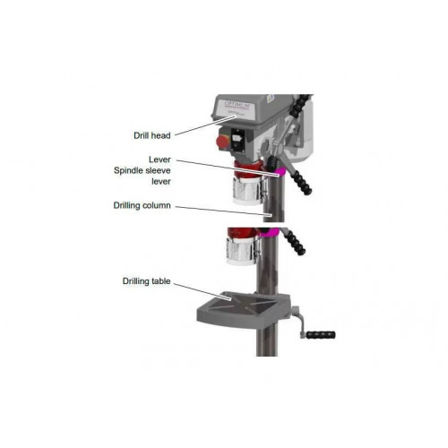 Настольный вертикально-сверлильный станок Optimum OPTIdrill B17PRO Basic
