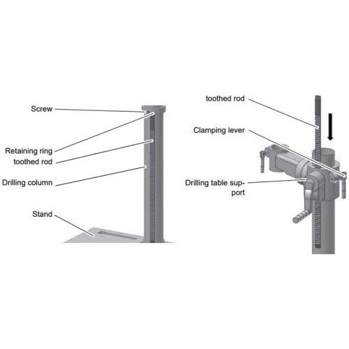 Настольный вертикально-сверлильный станок Optimum OPTIdrill B17PRO Basic