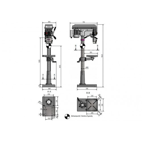 Вертикально-сверлильный станок Optimum OPTIdrill D 26Pro