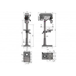 Настольный вертикально-сверлильный станок Optimum OPTIdrill D 23Pro (220В)
