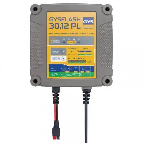 Зарядное устройство GYS Gysflash 30.12 PL (12 В, 500 Вт, 30 А, 1,85 кг)