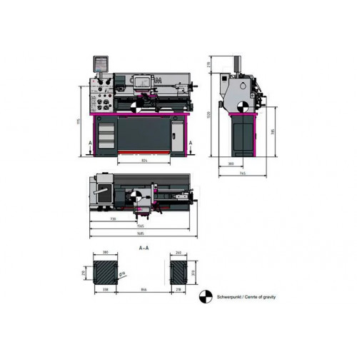 Токарно-винторезный станок Optimum OPTIturn TH 3309