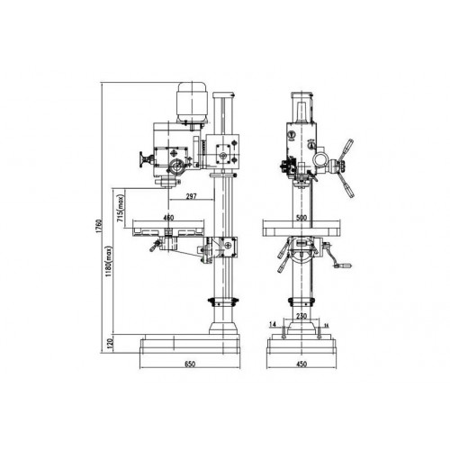 Вертикально-сверлильный станок Optimum OPTIdrill DH 40G