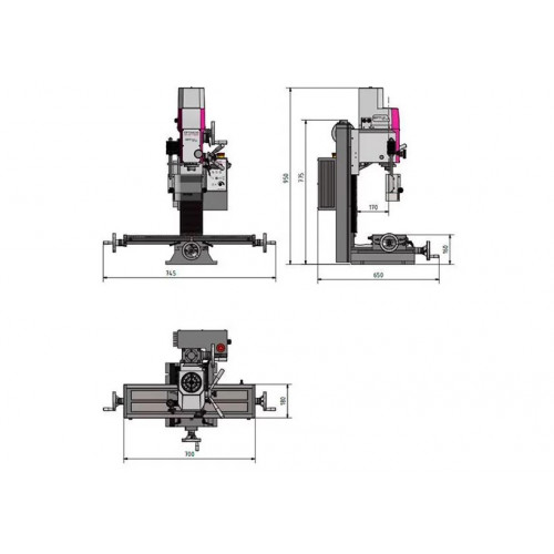 Сверлильно-фрезерный станок Optimum OPTImill MH 22V