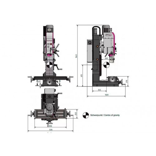 Сверлильно-фрезерный станок Optimum OPTImill MH 50V
