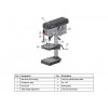 Настольный вертикально-сверлильный станок Optimum OPTIdrill B 24HV (220В)