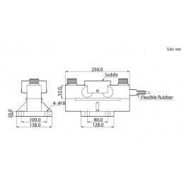 Балочный тензодатчик CAS DSB-B 25