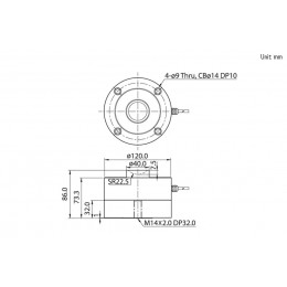 Цилиндрический тензодатчик CAS LSB-30