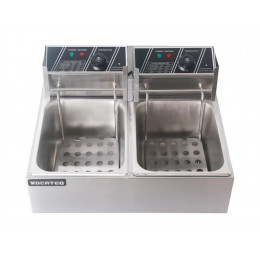 Фритюрница электрическая 2 ванны 5+5 л Kocateq EF52
