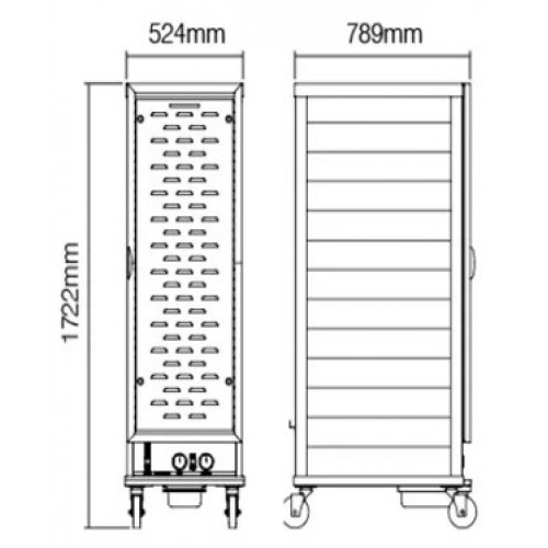 Витрина тепловая Kocateq RTR420L