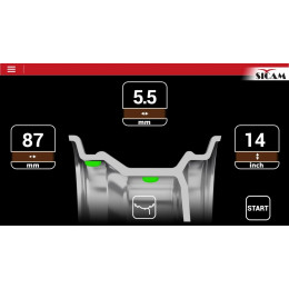 Балансировочный станок автоматический Sicam SBM WAVE 5 LCD AW с ЖК дисплеем