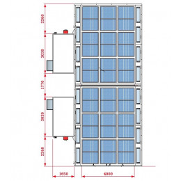 Покрасочная камера KraftWell KRW1255-MG 12 х 5 х 5 м, 60 000 м3/ч