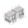 Покрасочная камера KraftWell KRW1555-MD 15 х 5 х 5 м, 84 000 м3/ч