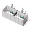Покрасочная камера KraftWell KRW1555-MD 15 х 5 х 5 м, 84 000 м3/ч