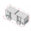 Покрасочная камера KraftWell KRW1655-MG 16 х 5 х 5 м, 88 000 м3/ч