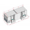 Покрасочная камера KraftWell KRW1655-MG 16 х 5 х 5 м, 88 000 м3/ч