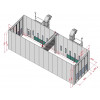 Покрасочная камера KraftWell KRW1655-MG 16 х 5 х 5 м, 88 000 м3/ч