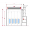 Покрасочная камера KraftWell KRW1655-MG 16 х 5 х 5 м, 88 000 м3/ч