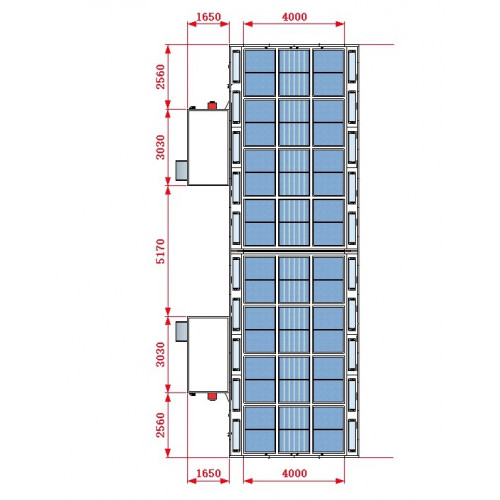 Покрасочная камера KraftWell KRW1655-MG 16 х 5 х 5 м, 88 000 м3/ч