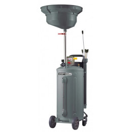 Установка для слива и откачки масла/антифриза KraftWell KRW1832.80 с круглой подъемной ванной, мобильная
