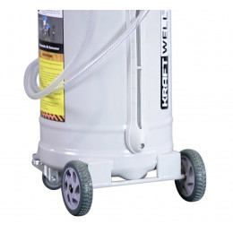 Установка для слива и откачки масла/антифриза KraftWell KRW1832.80 с круглой подъемной ванной, мобильная